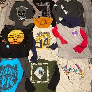 9 boys T-shirt’s. All size s (6/7)